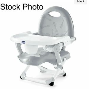 Chicco Pocket Snack Booster Seat, Grey Portable Booster Seat New Chair Baby